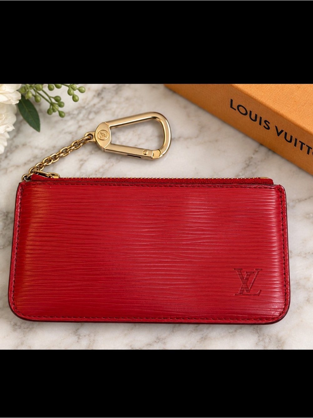 Louis Vuitton Epi Pochette Cles Leather Wallet Coin Purse